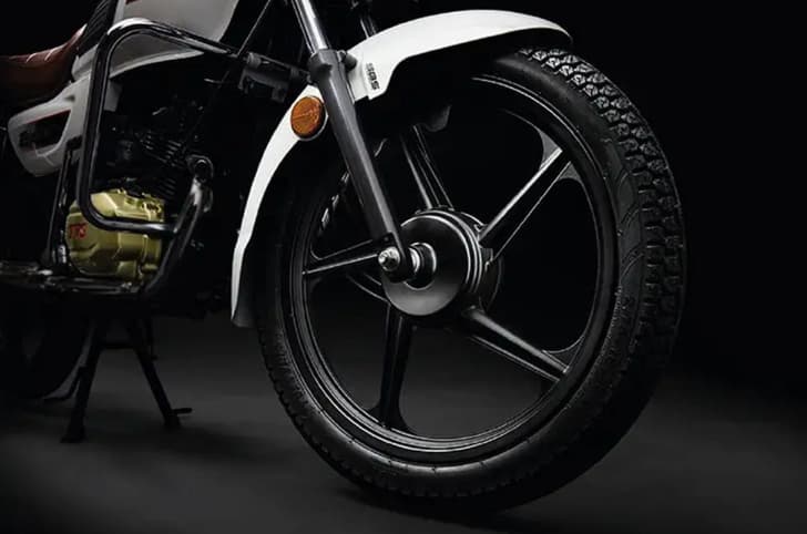 TVS Radeon wheel and alloy