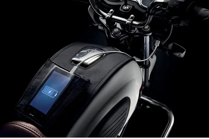 TVS Radeon charging port