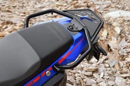 Close up of the rear rack on the Xpulse 210