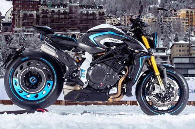 MV Agusta Rush Titanio displayed at I.C.E event