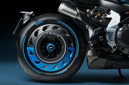 MV Agusta Rush Titanio rear wheel detail shot