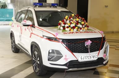 MG Hector Ambulance image gallery  