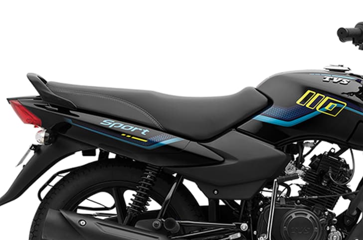 TVS Sport seat and fuel tank