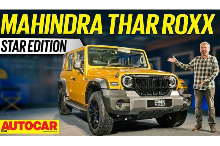 Mahindra Thar Roxx Star Edition walkaround video 
