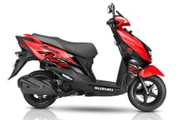 Suzuki Avenis red right side profile static in studio