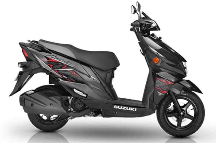 Suzuki Avenis black right side profile static in studio