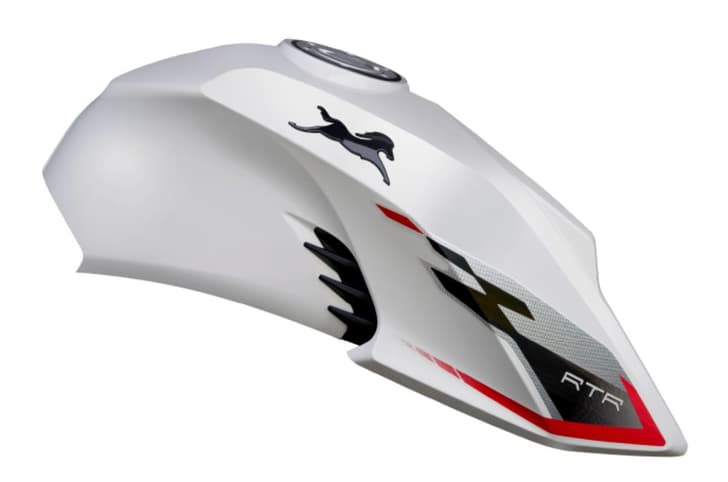TVS Apache RTR 160 4V Pearl White (USD fork variant)