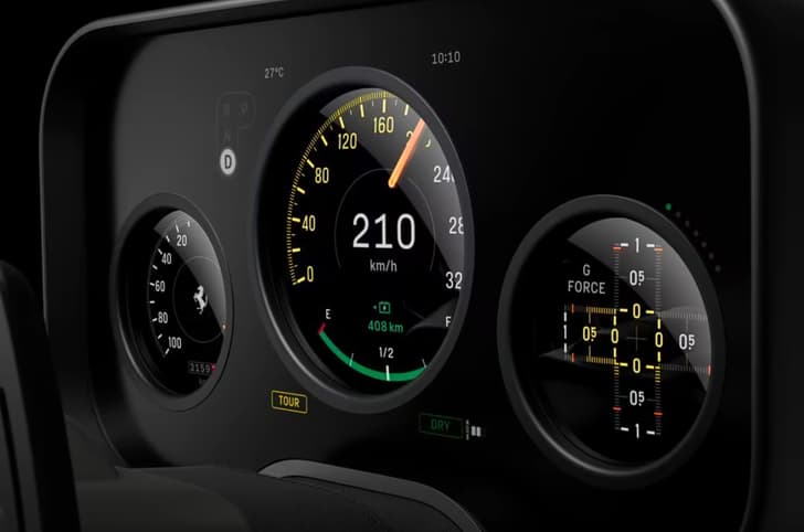 ferrari luce ev interior in studio