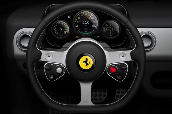 ferrari luce ev interior in studio