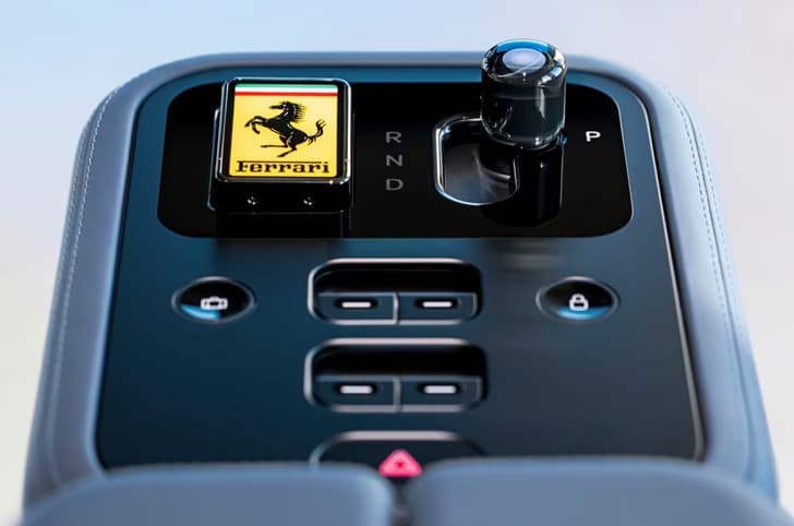 ferrari luce ev interior in studio