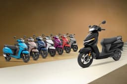 TVS Jupiter 110 all colour options in studio