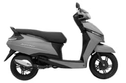 TVS Jupiter 110 grey colour right side profile static in studio