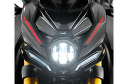Studio image of TVS Apache RTR 200 4V headlight