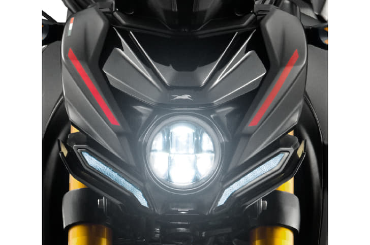 Studio image of TVS Apache RTR 200 4V headlight