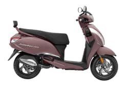 TVS Jupiter 125 bronze right side profile static in studio