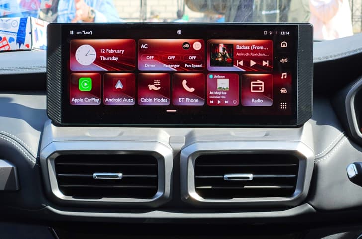 MG Majestor infotainment system