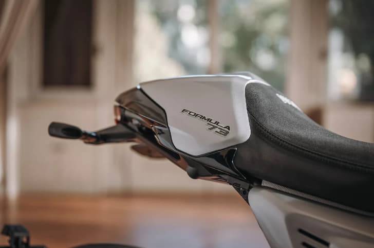 Close up of the tail section on the Ducati Formula 73