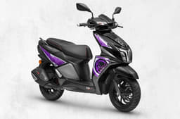 Studio image of TVS Ntorq 125 on white background