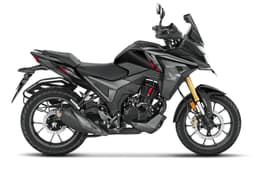 Honda NX200 black right side profile static in studio