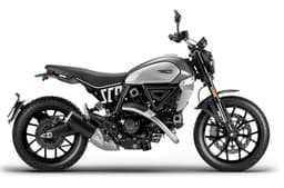Ducati Scrambler Icon light green right side profile static in studio