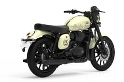 Jawa 42 Ivory white rear right side static in studio