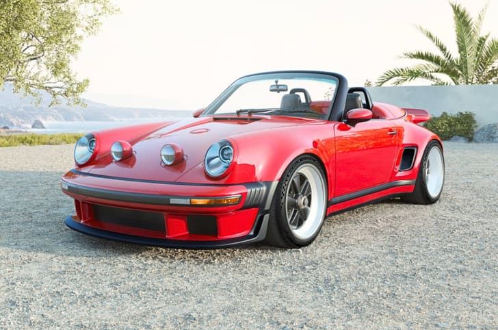 Porsche 911 Carrera Cabriolet by Singer in Guards Red