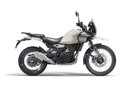 Side profile of Himalayan 450 on a white background