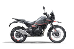 Side profile of Himalayan 450 on a white background