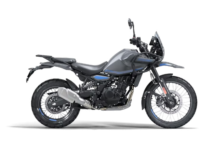 Side profile of Himalayan 450 on a white background