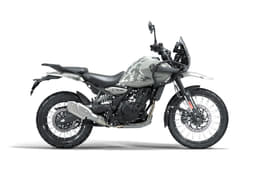 Side profile of Himalayan 450 on a white background