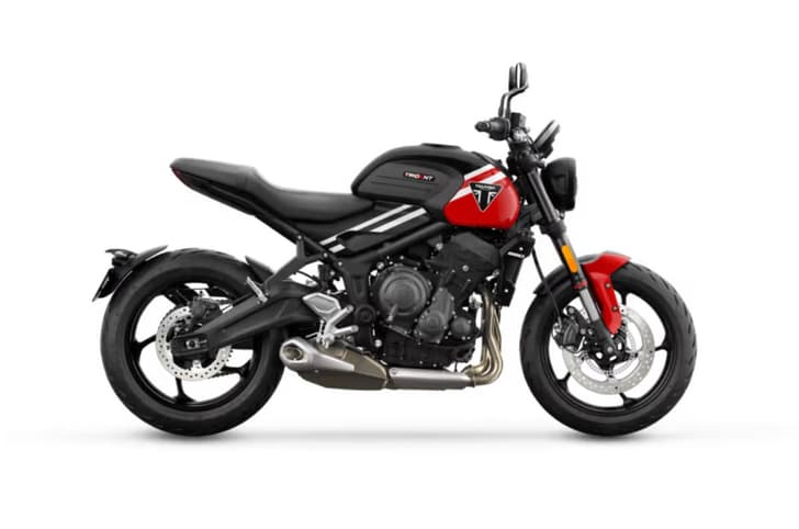 Triumph Trident 660 right side profile Red