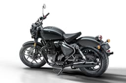 Royal Enfield Shotgun 650 black left rear static image in studio