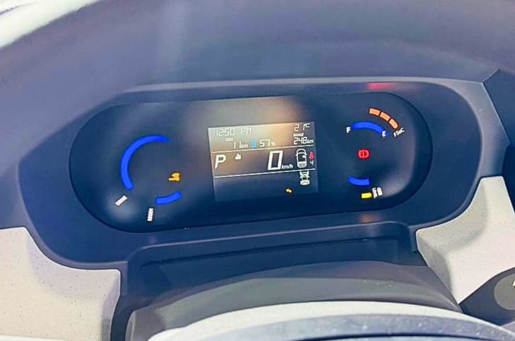 Tata Punch EV facelift Adventure 40 driver's display
