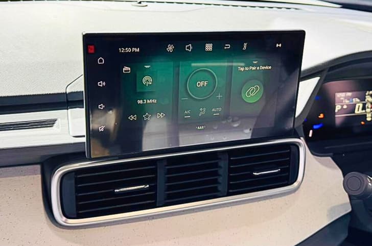 Tata Punch EV facelift Adventure 40 touchscreen