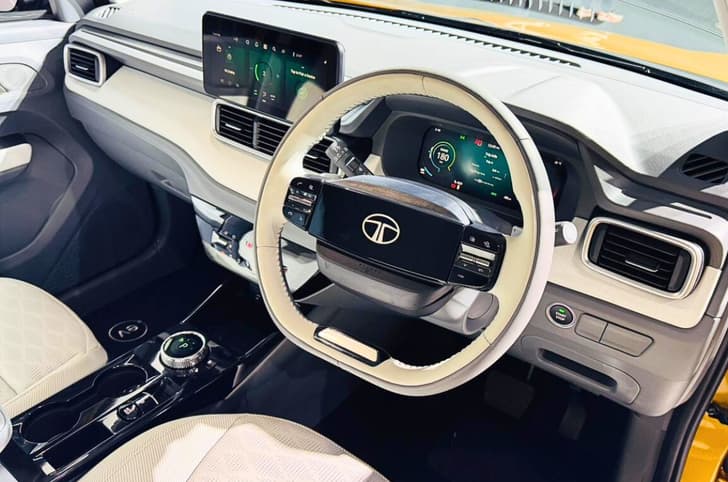 Tata Punch EV touchscreen
