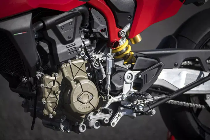 Engine on the Ducati Hypermotard 698 Mono