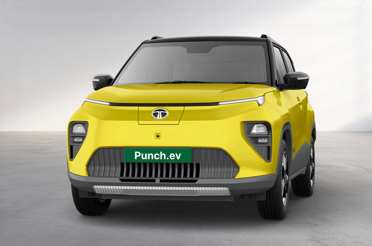 Tata Punch EV Fearless Yellow colour