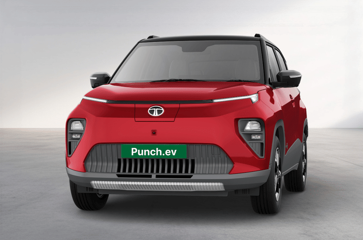 Tata Punch EV Bengal Rouge colour