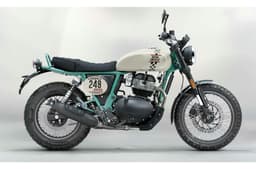 Royal Enfield Bear 650 right side profile static in studio Two Four Nine