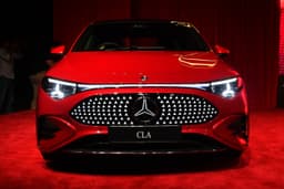 mercedes benz cla electric on stage