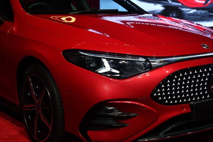 mercedes benz cla electric on stage