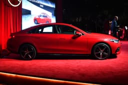 mercedes benz cla electric on stage