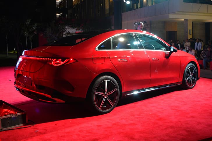 mercedes benz cla electric on stage