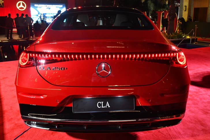 mercedes benz cla electric on stage
