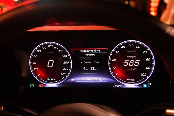 mercedes benz cla electric on stage