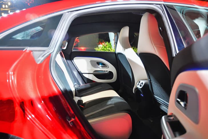 mercedes benz cla electric on stage