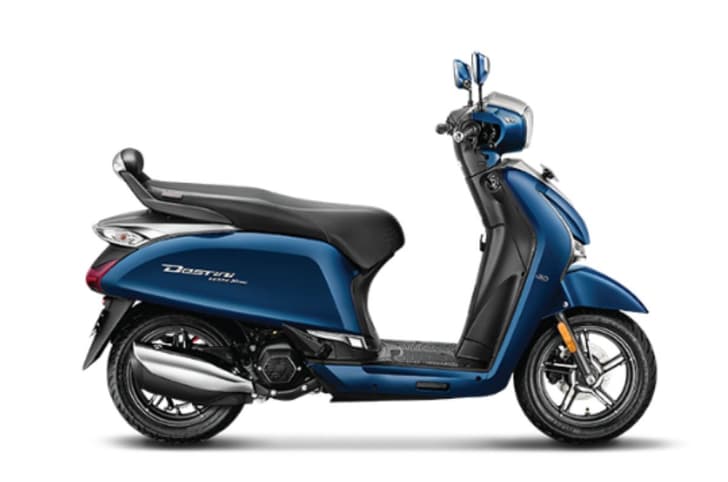 Hero Destini 125 Side profile static Pearl Blue