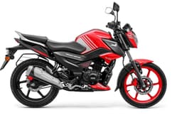 TVS Raider 125 TFT DD side profile static  with bold graphics 