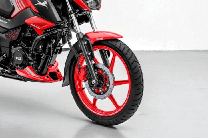 TVS Raider 125 TFT DD front tyre 