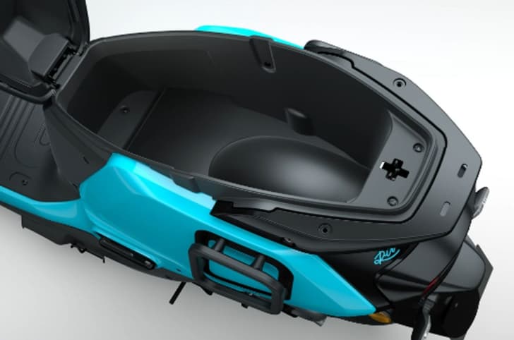 River Indie under seat storage